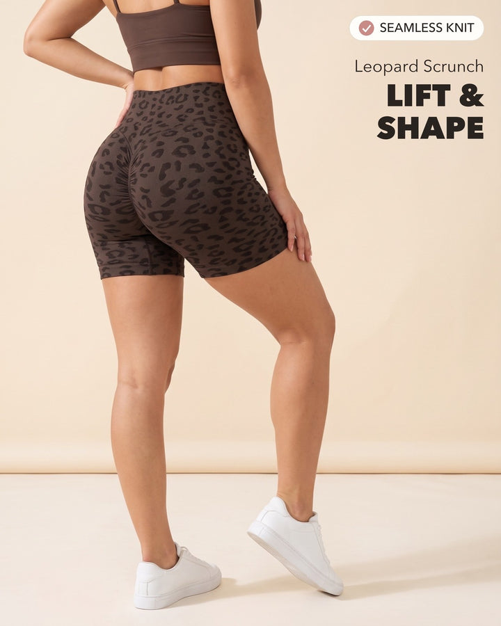 Leopard Scrunch Shorts