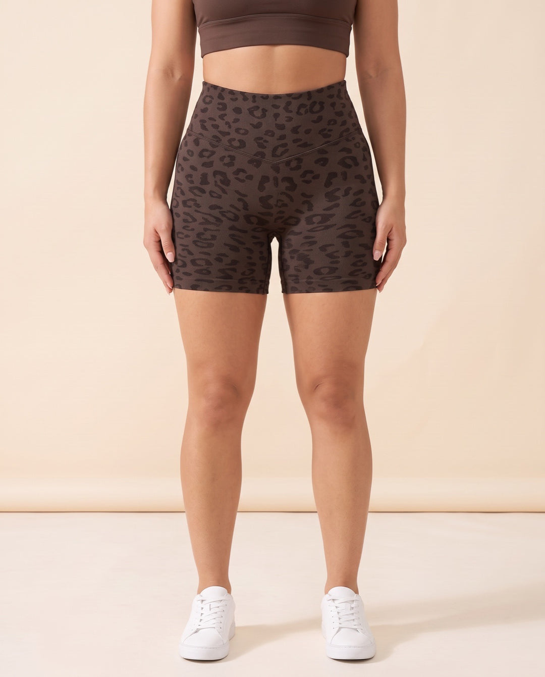 Leopard Scrunch Shorts