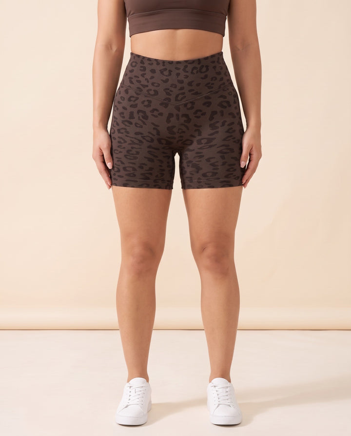Leopard Scrunch Shorts