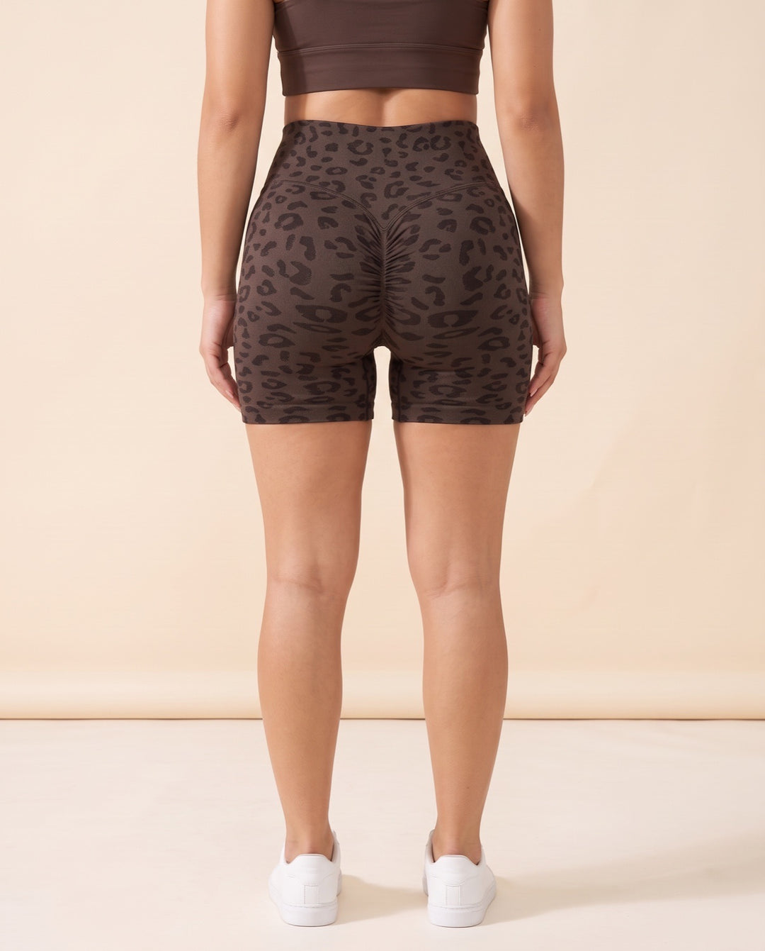 Leopard Scrunch Shorts