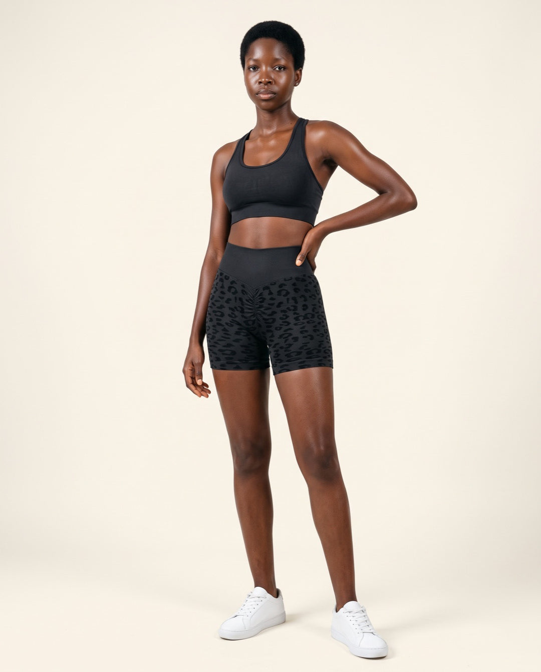 Leopard Scrunch Shorts